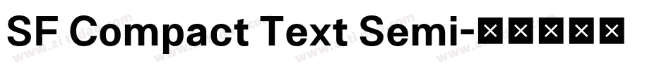 SF Compact Text Semi字体转换